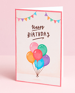 Birthday Balloons Card