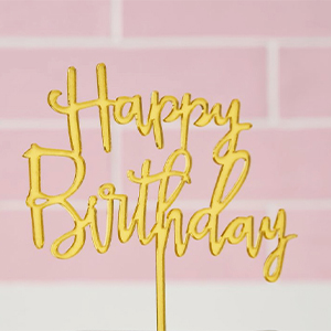 Happy Birthday Cake Topper