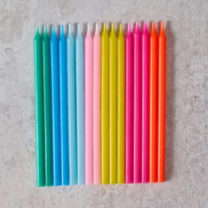 Rainbow Tall Candles